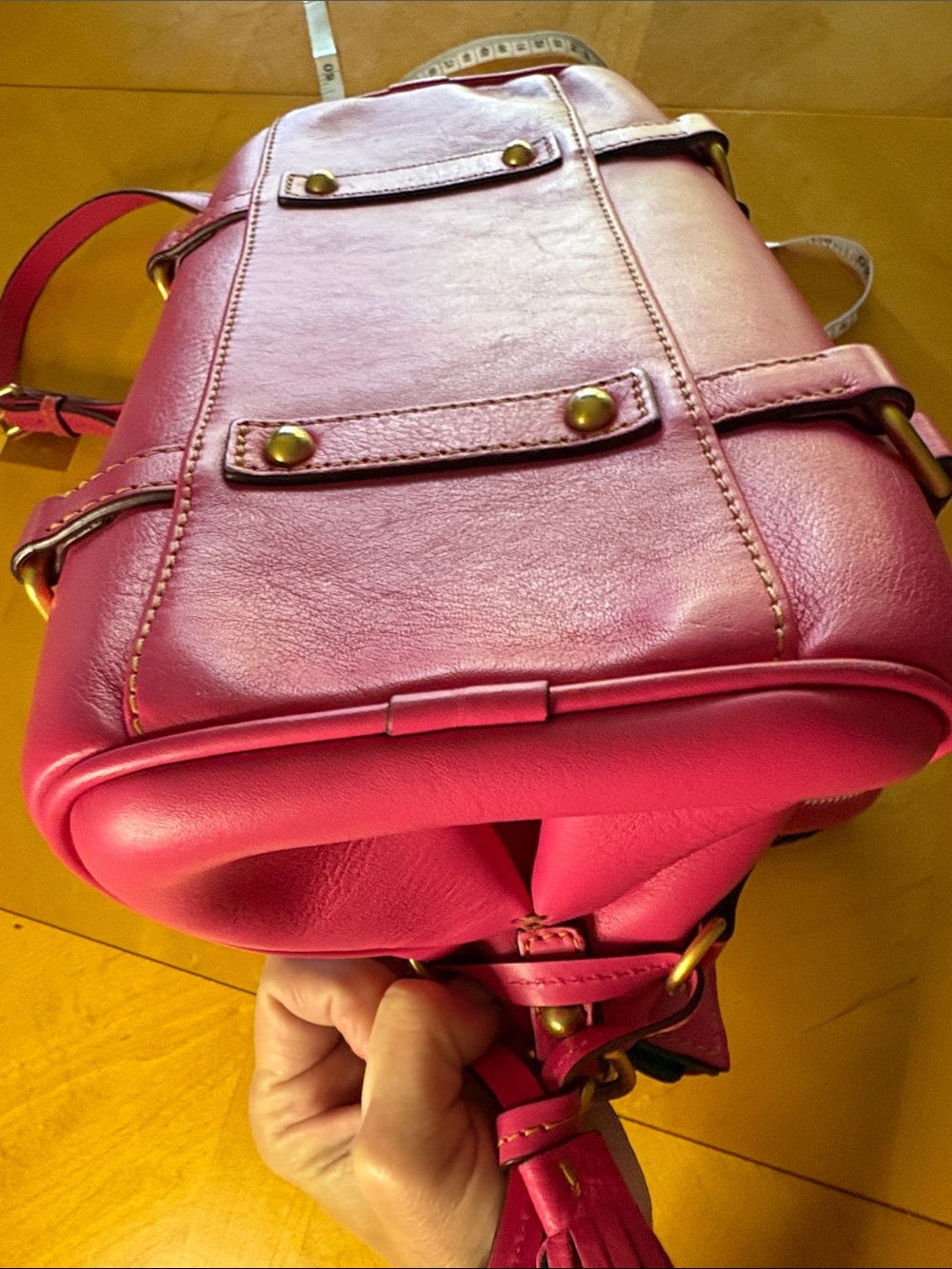 Dooney & Bourke Fuchsia Florentine Satchel - Picture 7 of 15